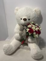 ⁦باقة ورد مع دبدوب⁩ - الصورة ⁦3⁩