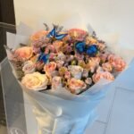 باقة الفراشه الزرقاء