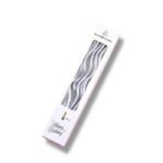 شموع مموج لون  فضي